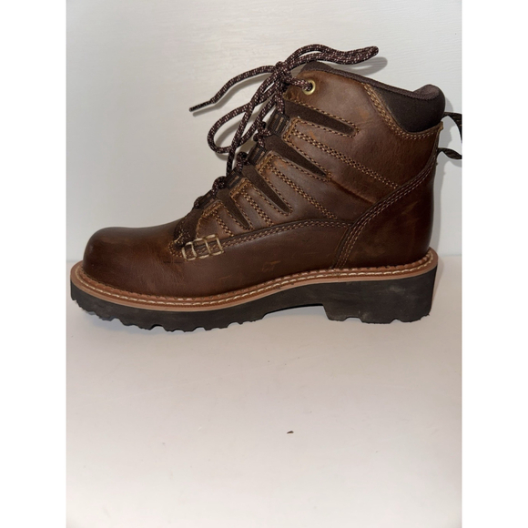 Ariat Women’s Leather Hiking Boots Size 8 Brown Lace Up Trail Work Boots - Picture 6 of 13